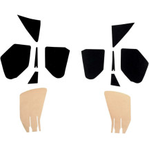 Kit de forro para bolsillos de carenado — Negro, para carenado