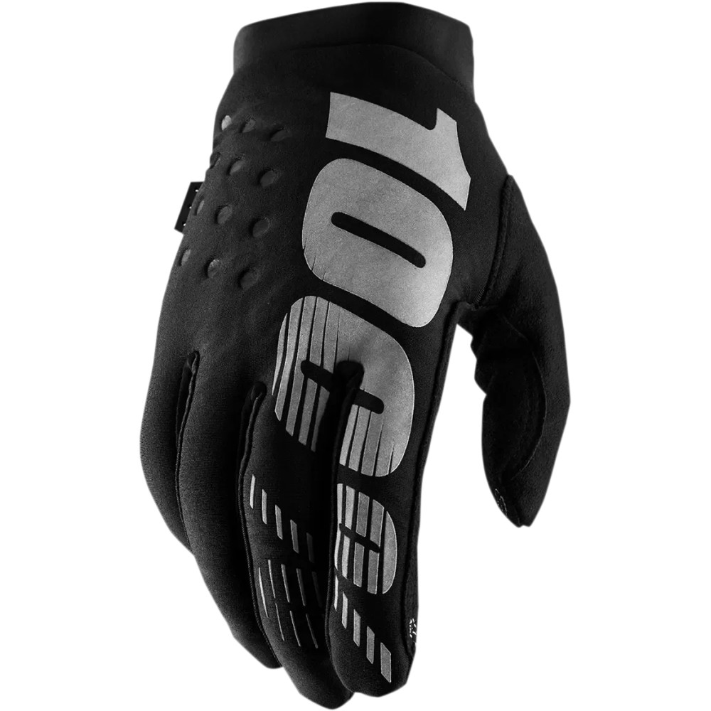Youth Brisker Gloves — Youth S, Black/Gray