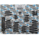 Kit completo de pernos de motor — negro, cromado