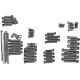 Kit completo de pernos de motor — Negro, cromo, no apto para FXSB y FXCW/C