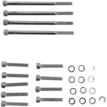 Primary Cover Bolt Kit — Black, Chrome