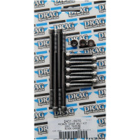Primary Cover Bolt Kit — Black, Chrome