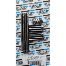 Primary Cover Bolt Kit — Black, Chrome