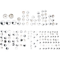 Kit Deluxe de cubiertas de pernos de motor — Cromado