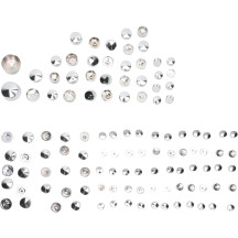 Kit Deluxe de cubiertas para pernos de motor — Cromo, Plata