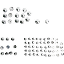 Standard Engine Bolt Cover Kit — Chrome, Silver