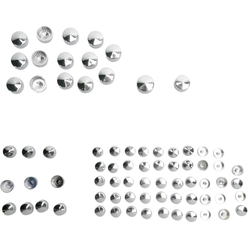 Standard Engine Bolt Cover Kit — Chrome, Silver