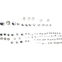 Kit estándar de cubiertas de pernos del motor — Cromo