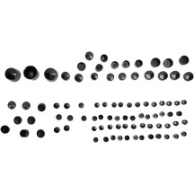 Standard Engine Bolt Cover Kit — Black