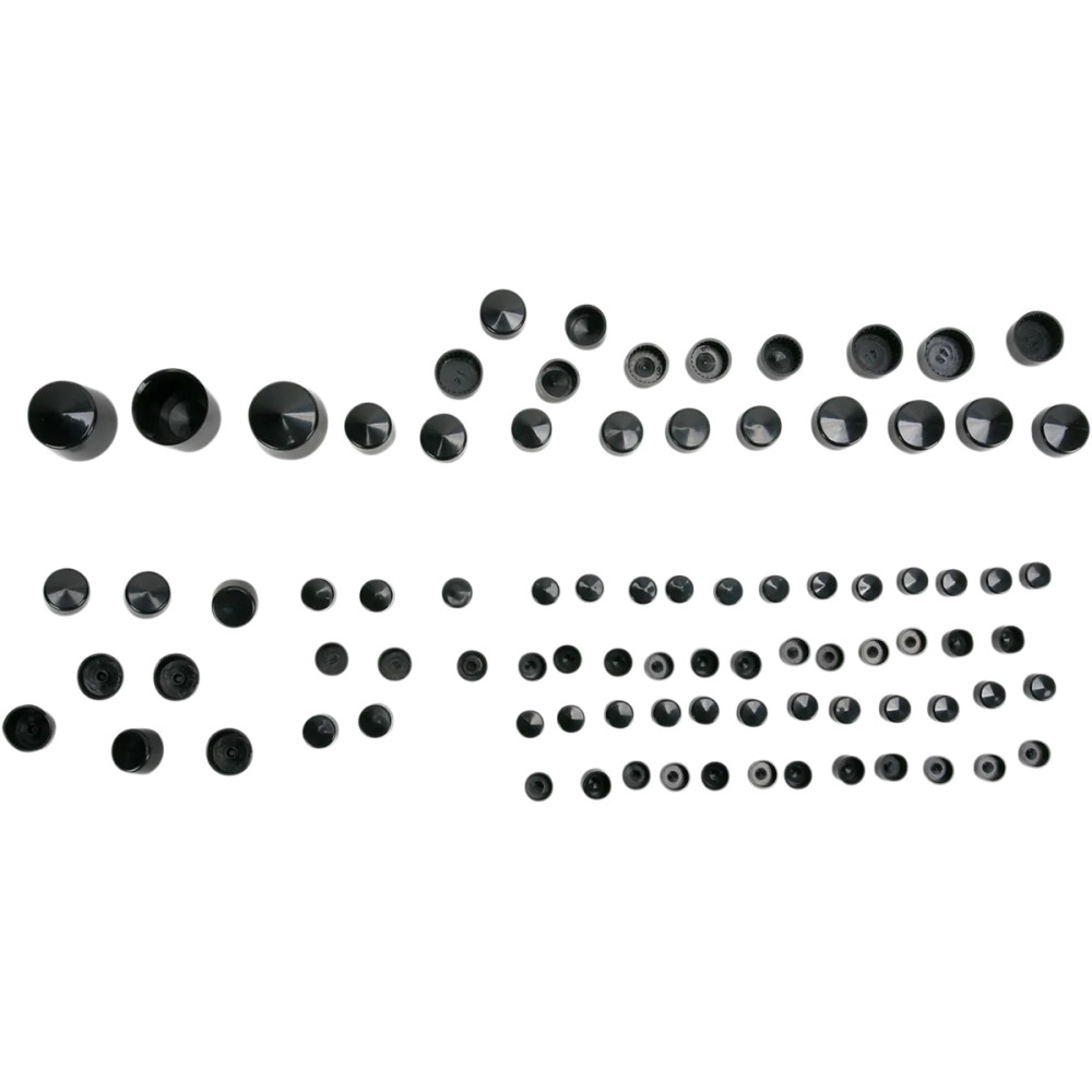 Standard Engine Bolt Cover Kit — Black