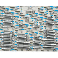 Kit completo de pernos de motor — cromado, plateado