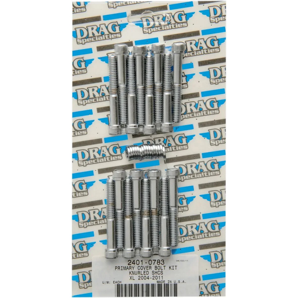 Kit de pernos de tapa primaria — acabado cromado