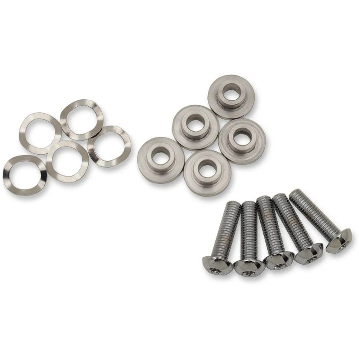 Kit de herrajes para rotor de freno flotante — Delantero, Plata
