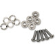 Kit de herrajes para rotor de freno flotante — Delantero, Plata