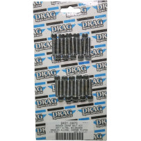 Kit de pernos M-Eight — tapa de balancines, cromo, plata