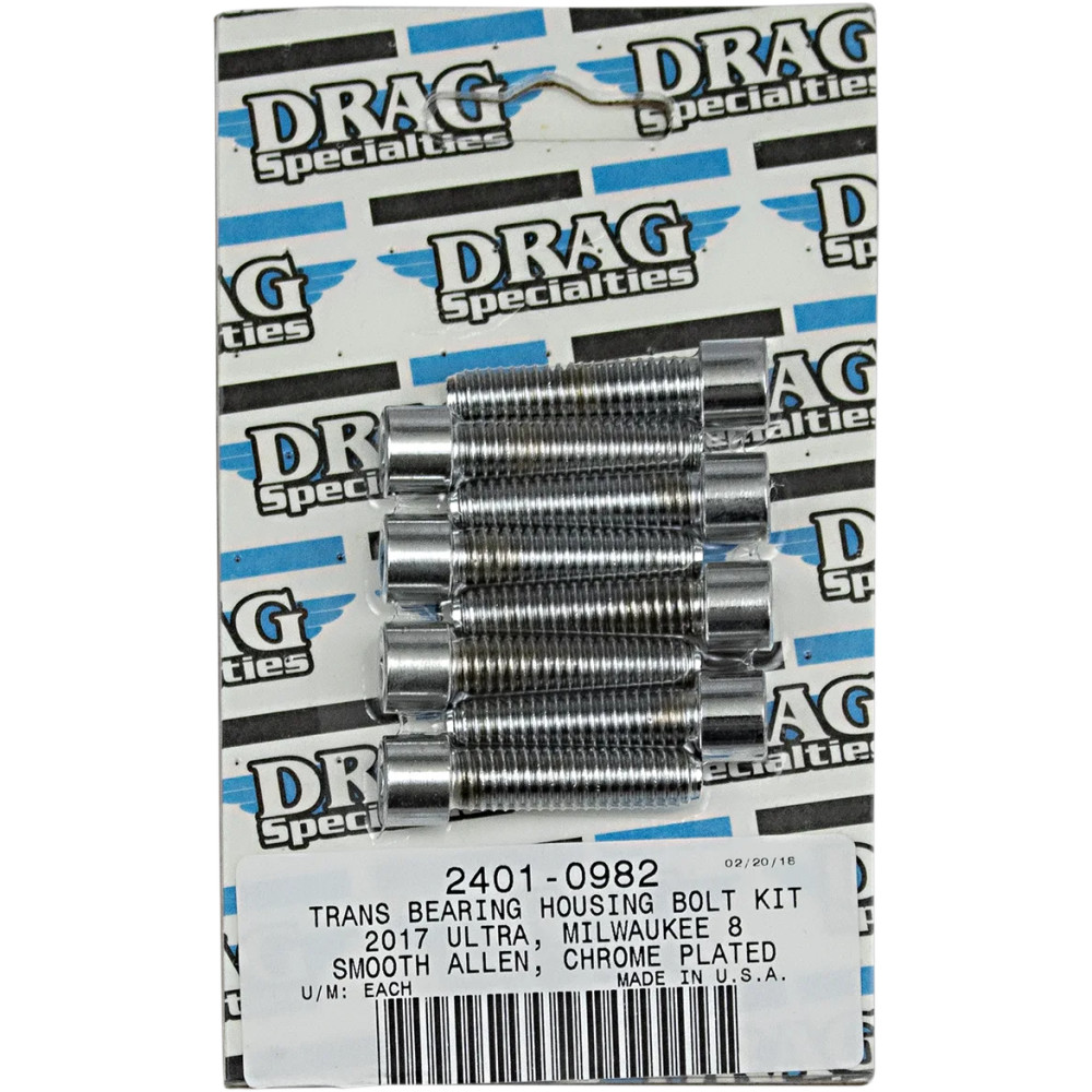 M-Eight Juego de pernos — Cromo, carcasa de cojinete de transmisión