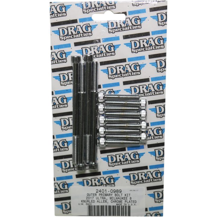 Juego de pernos M-Eight — primario exterior, cromo