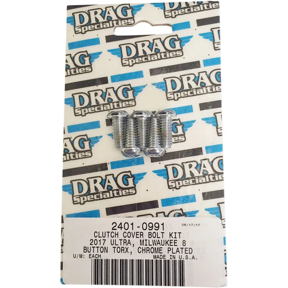 Kit de pernos M-Eight — Tapa de embrague, cromado