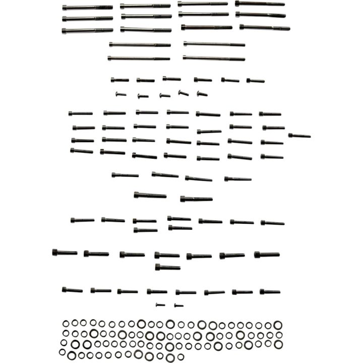 Kit de pernos M-Eight — Negro, motor