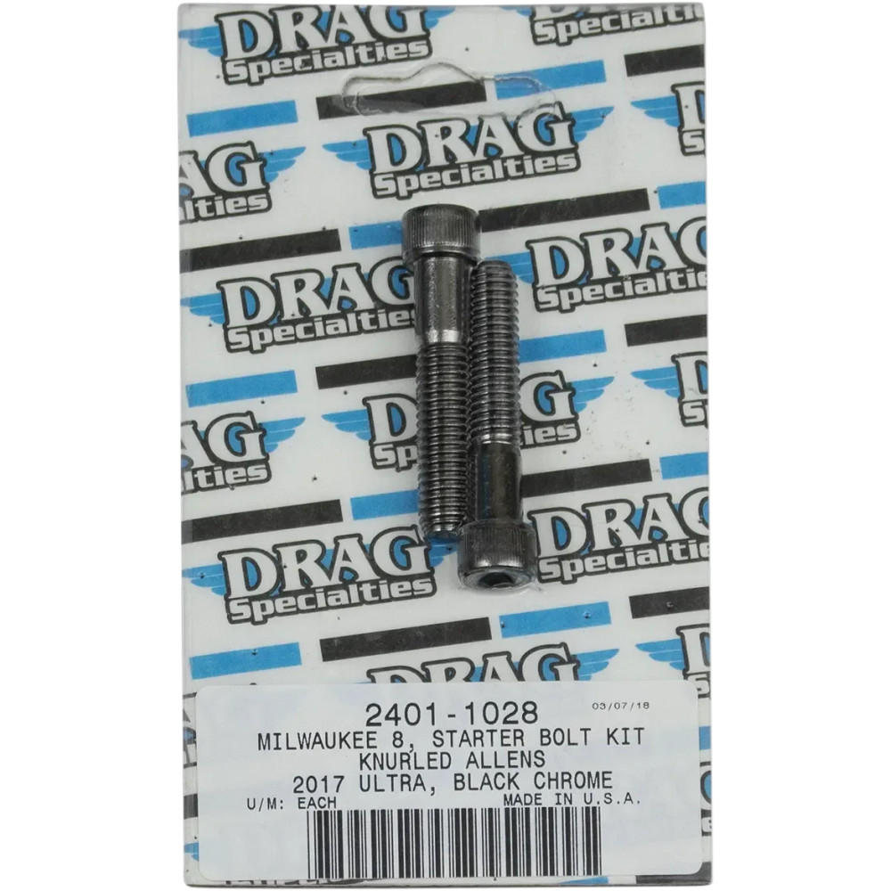 Kit de pernos M-Eight — negro, cromado