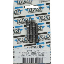 Kit de pernos M-Eight — tapa lateral de transmisión, negro, cromo