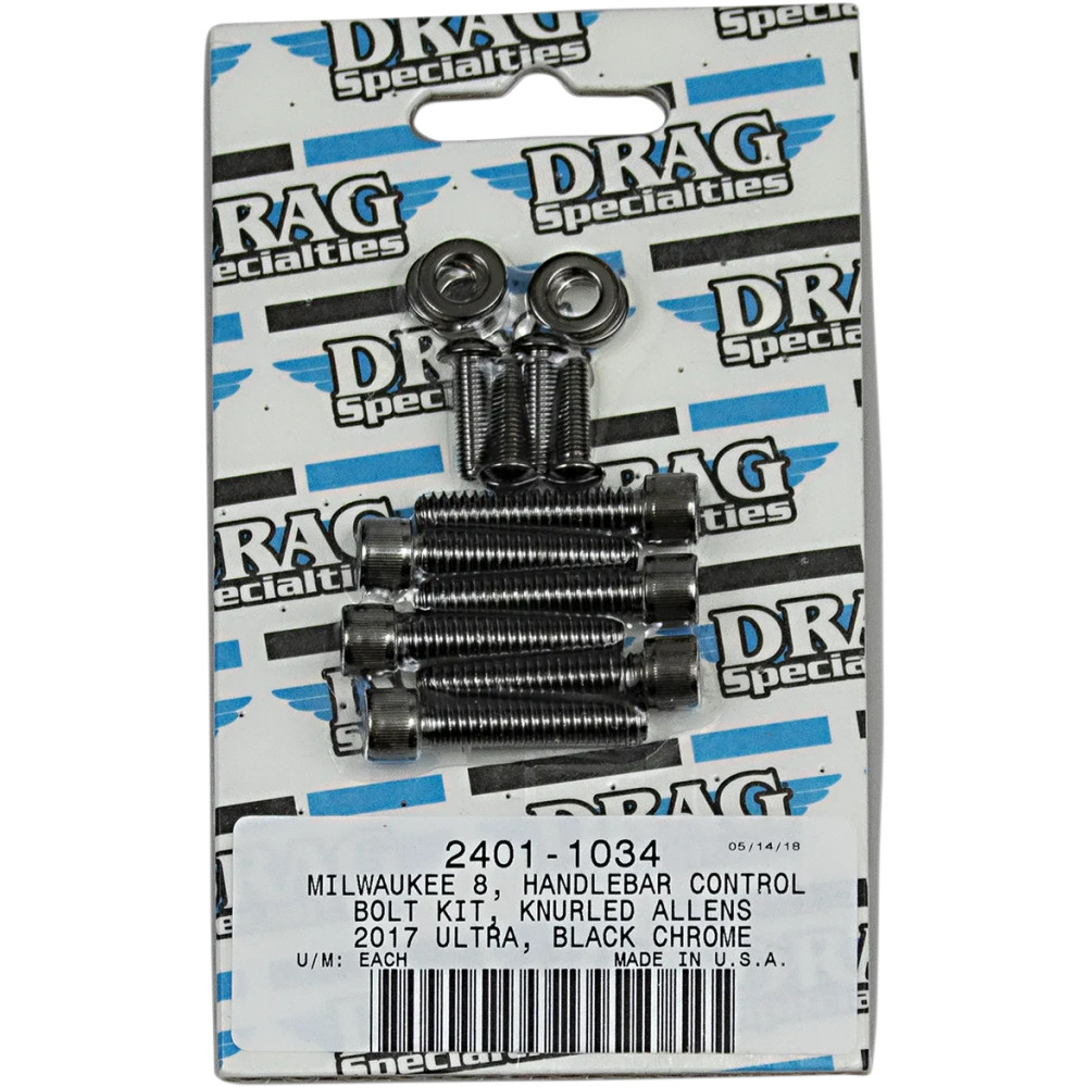 Kit de pernos M-Eight — Negro, cromado