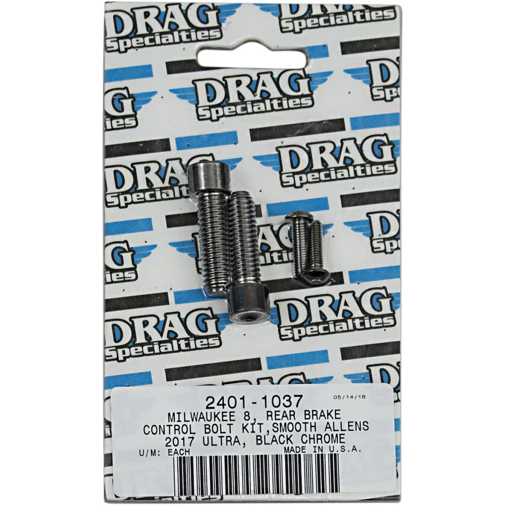 Kit de pernos M-Eight — negro, cromado