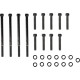 Kit de pernos M-Eight — Primario exterior, Negro, Cromo