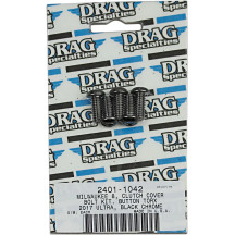 Kit de pernos M-Eight — Tapa de embrague, negro, cromo