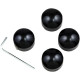 Cubiertas fundidas para pernos de culata — pack de 4, negro