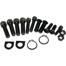 Kit de herrajes — Zinc negro, compatible con 1622-0487, 1622-0349, 1622-0350, 1622-0489