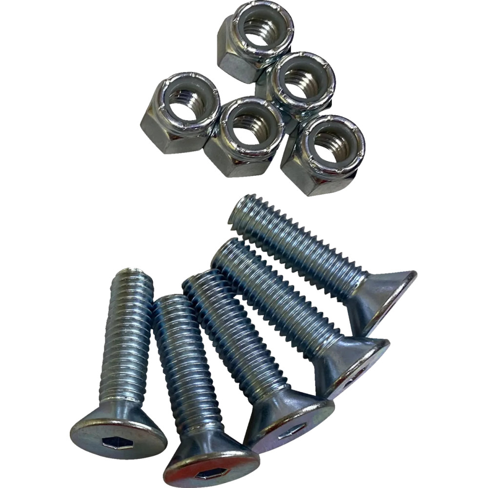 Kit de herrajes para rotor de freno — rosca 3/8-16, 38,1 mm (1-1/2"), plateado