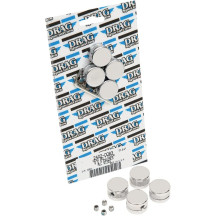 Head Bolt Covers - S&S Engines — Chrome, 4-Pack