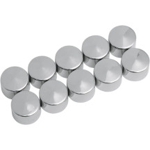 Bolt Covers — 1/2", 10-pack, Chrome