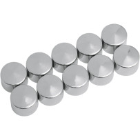 Bolt Covers — 1/2", 10-pack, Chrome