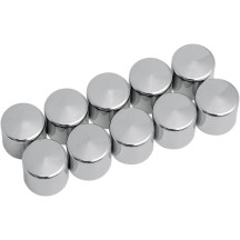 Bolt Covers — 3/8", 10 Pack, Chrome