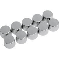 Bolt Covers — 1/2", 10-pack, Chrome