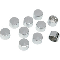 Bolt Covers — 1/4" bolt, 10 pack, Chrome