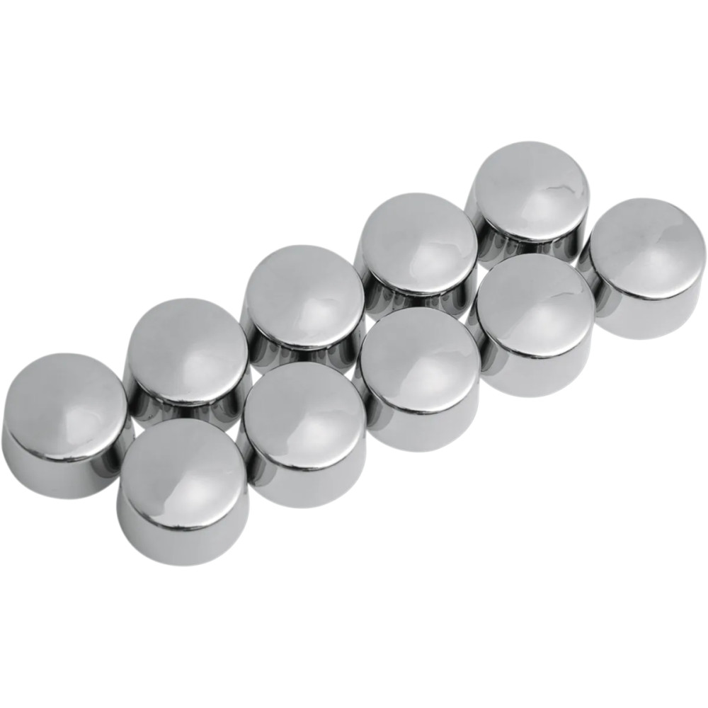 Bolt Covers — 6 mm, Chrome, 10 pack