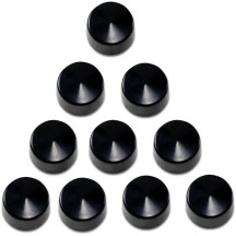 Bolt Covers — 1/2" bolt, 10-pack, black matte