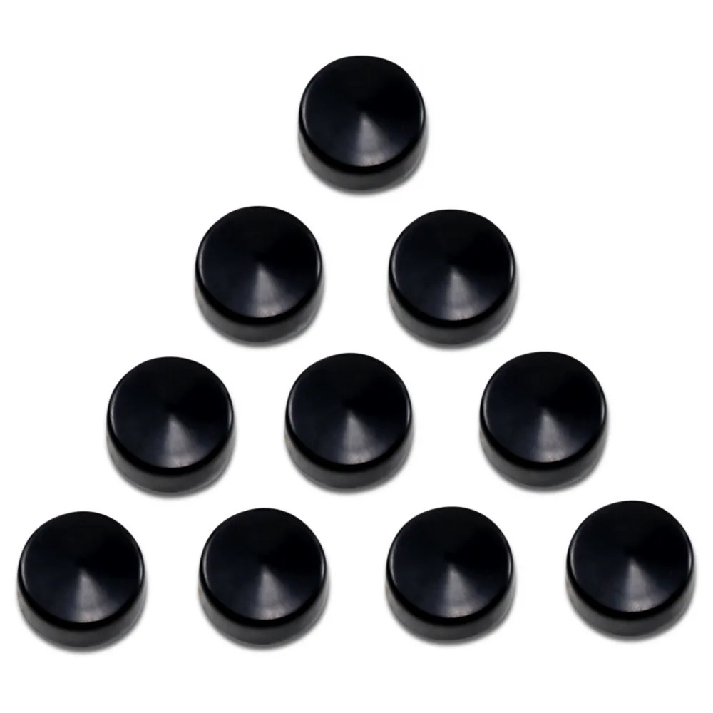 Bolt Covers — 3/8" bolt, 10-pack, black