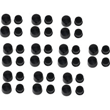 Front Axle Caps — Black