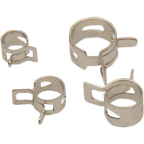 Spring Clamps — 20-pack, Chrome