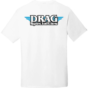 Camiseta Drag Specialties — Talla L, Blanco