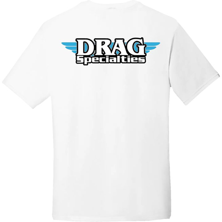 Drag Specialties Camiseta — 2XL, blanca, hombre