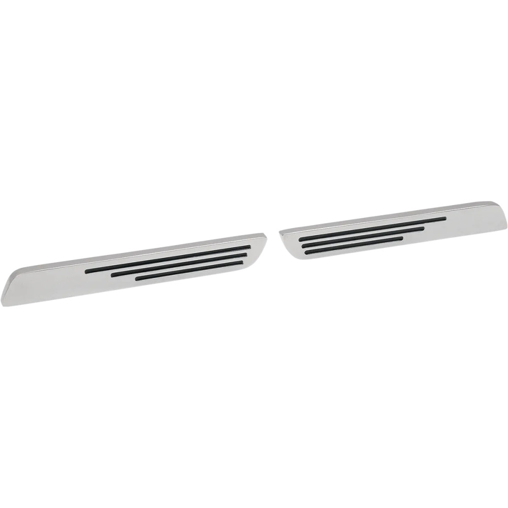 Saddlebag Latch Inserts — Chrome