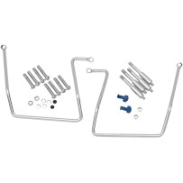 Chrome Saddlebag Support Brackets — rear mount, left/right kit