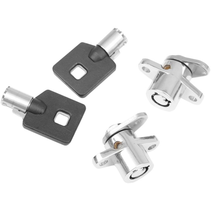 Replacement Saddlebag Lock Kit — Chrome
