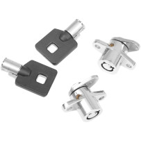 Replacement Saddlebag Lock Kit — OEM compatible, Chrome