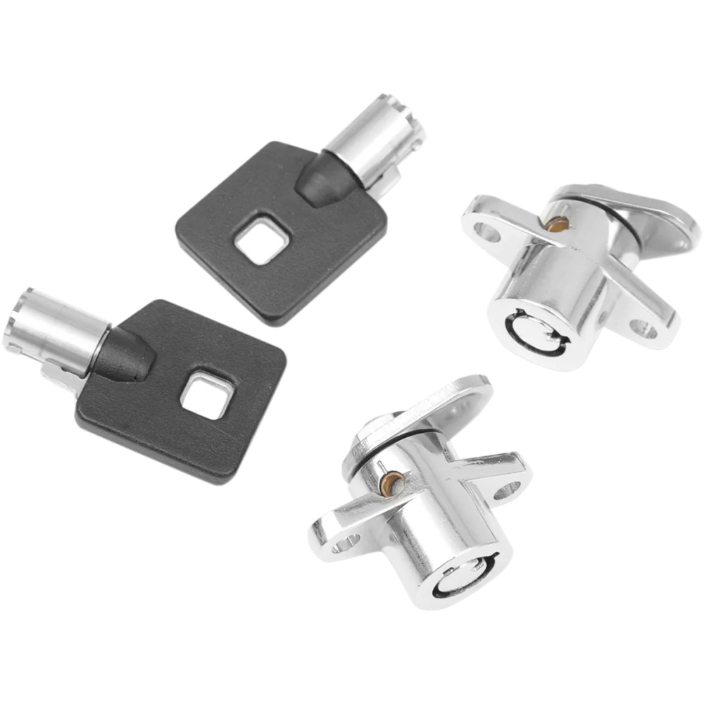 Replacement Saddlebag Lock Kit — OEM compatible, Chrome